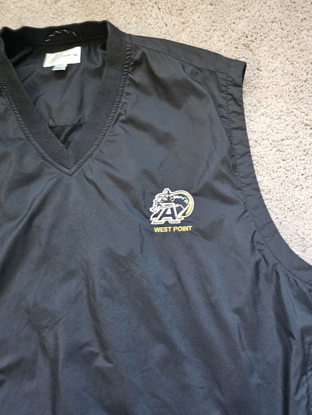 Cutter and Buck West Point A Black Knights Golf Vest Sleeveless Unisex Mens XL